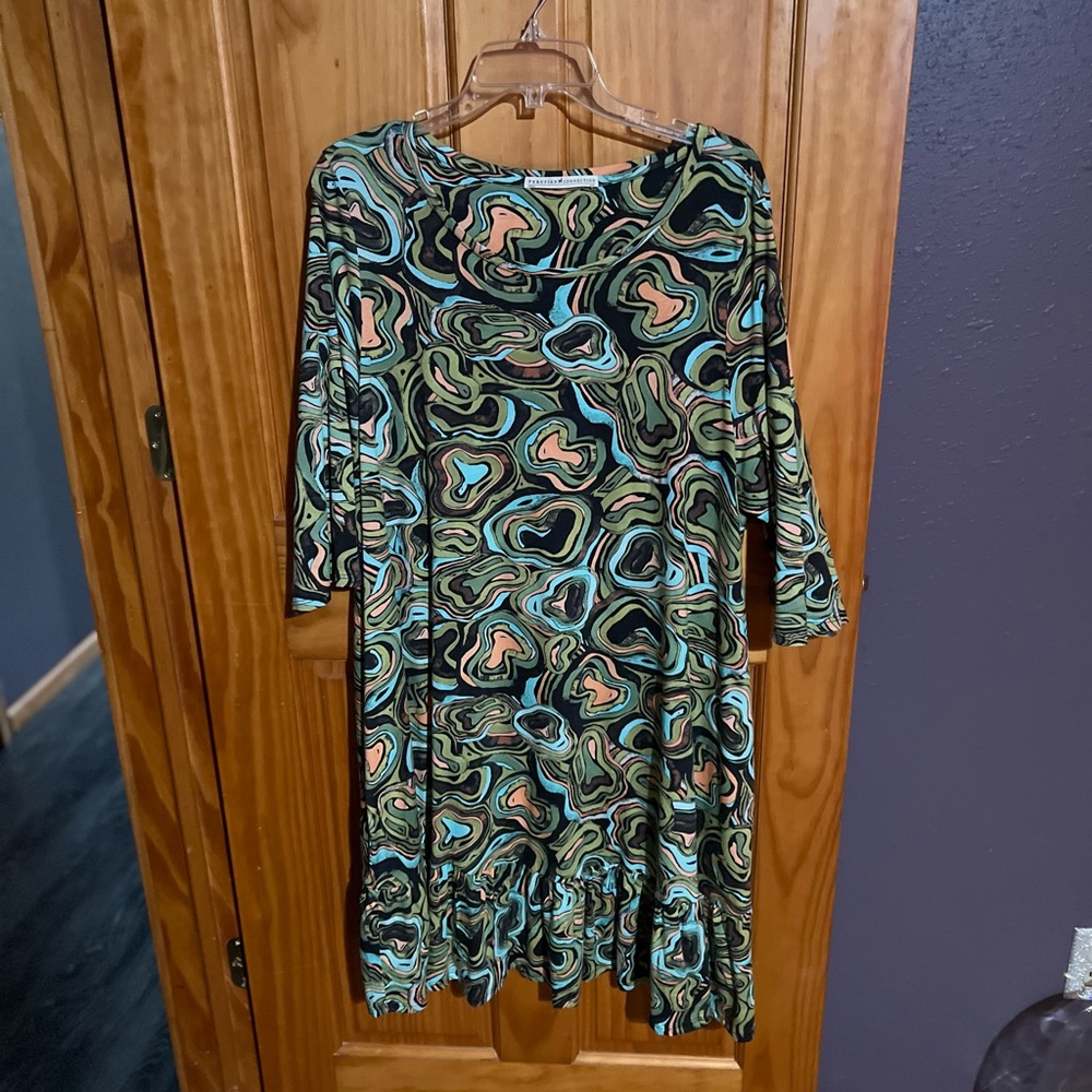 Peruvian Connection Vibrant Swirl Dress